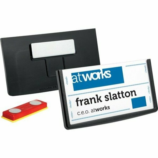 Durable Office Products HOLDER, BADGE, FRAME, REEL, BLK, 25PK DBL850401